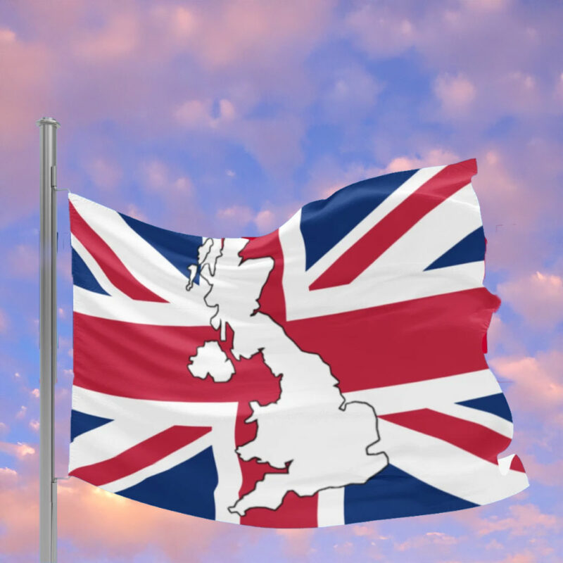 Personalised Restore Britain Union Jack Map Flag