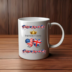 Personalized Union Jack USA Flag Mug
