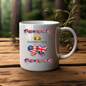 Personalized Union Jack USA Flag Mug