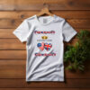 Personalized Union Jack USA Flag T-Shirt