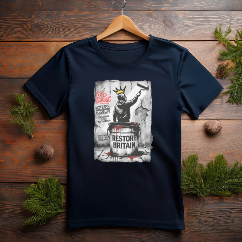 Political Street Art Restore Britain 2026 T-Shirt