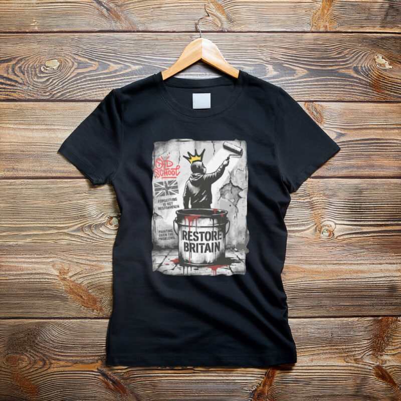 Political Street Art Restore Britain 2026 T-Shirt