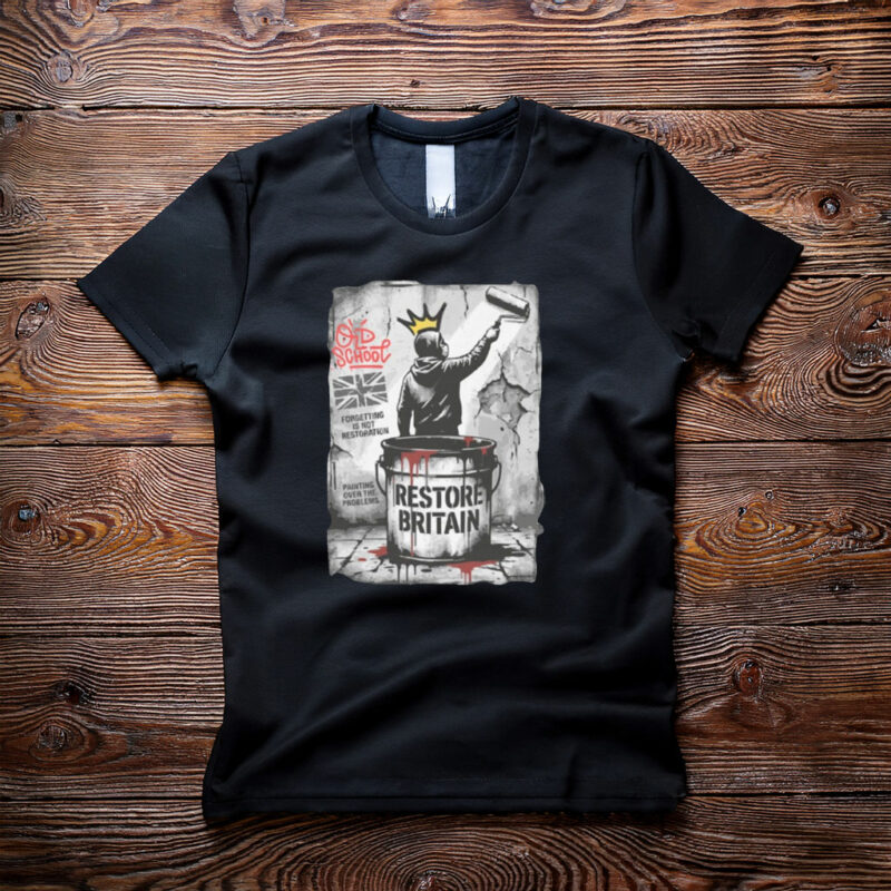 Political Street Art Restore Britain 2026 T-Shirt
