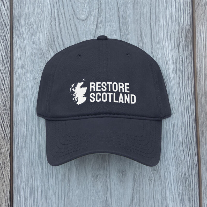 Printed Classic Fit Restore Britain Party Restore Scotland Baseball Cap
