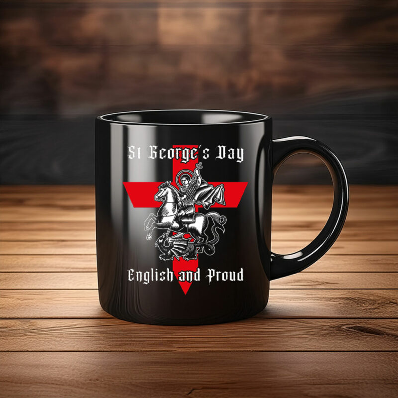 Proud St George’s Day Mug – England Patriotic Coffee Cup