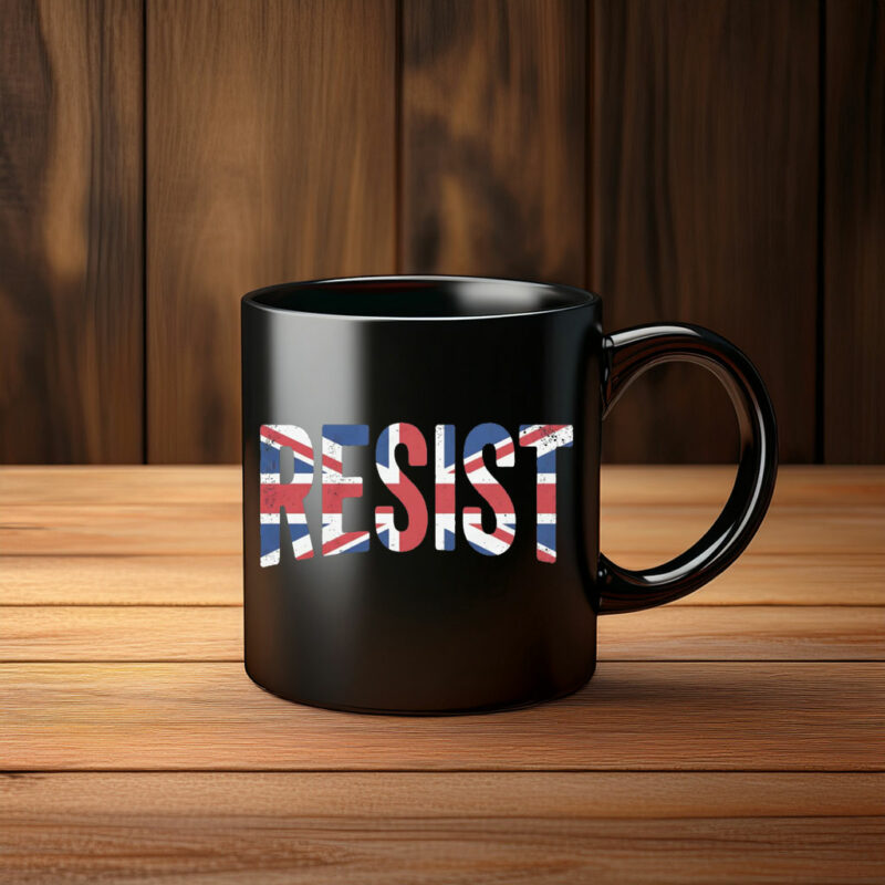 Resist UK Flag Protest Tee Vintage Political Mug