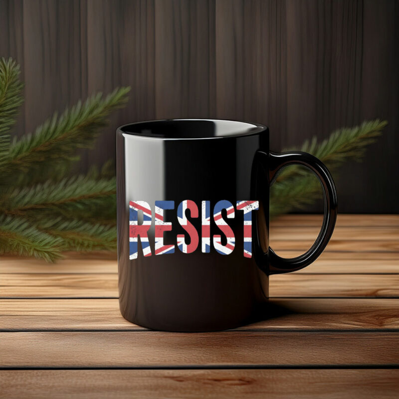 Resist UK Flag Protest Tee Vintage Political Mug