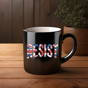 Resist UK Flag Protest Tee Vintage Political Mug
