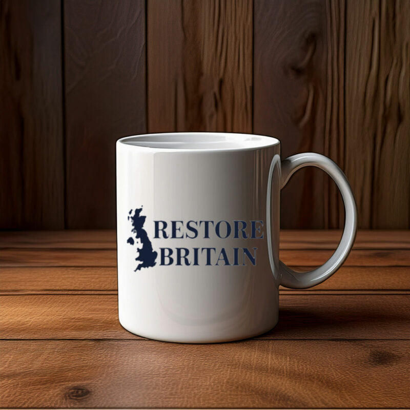 Restore Britain Coffee Mug – British Pride Statement Cup