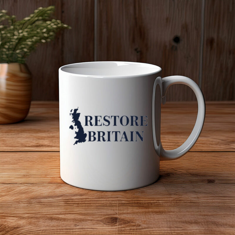 Restore Britain Coffee Mug – British Pride Statement Cup