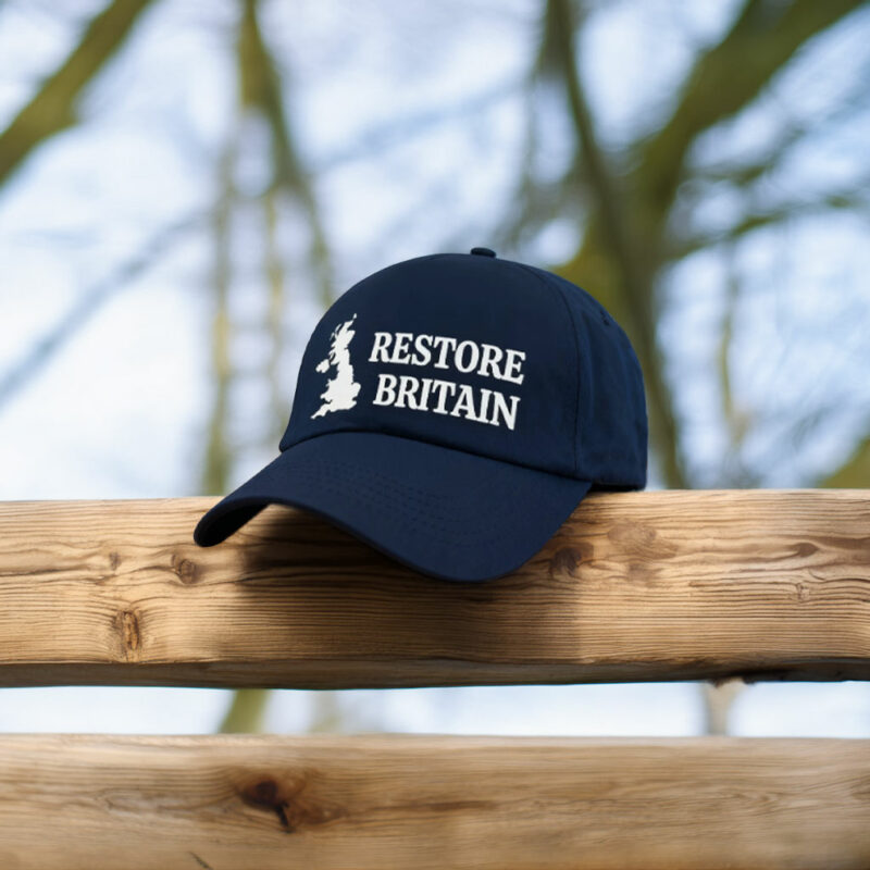Restore Britain Embroidered Hat UK Political Statement Cap