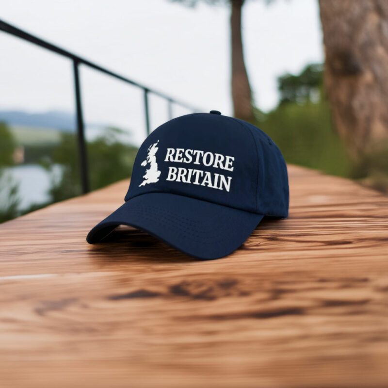 Restore Britain Embroidered Hat UK Political Statement Cap