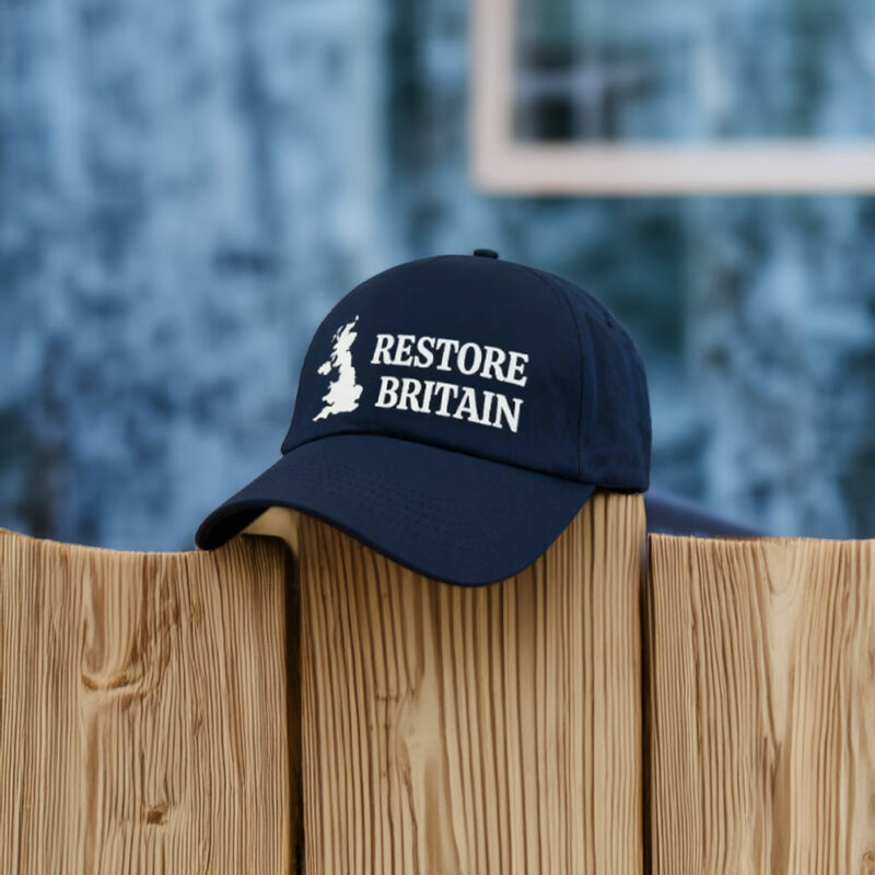 Restore Britain Embroidered Hat UK Political Statement Cap