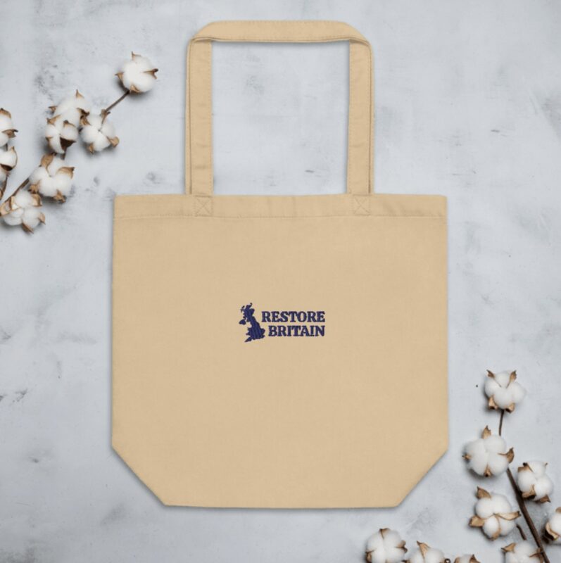 Restore Britain Embroidered Tote Bag