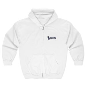 Restore Britain Embroidered Zip Hooded Sweatshirt