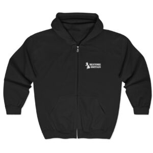 Restore Britain Embroidered Zip Hooded Sweatshirt