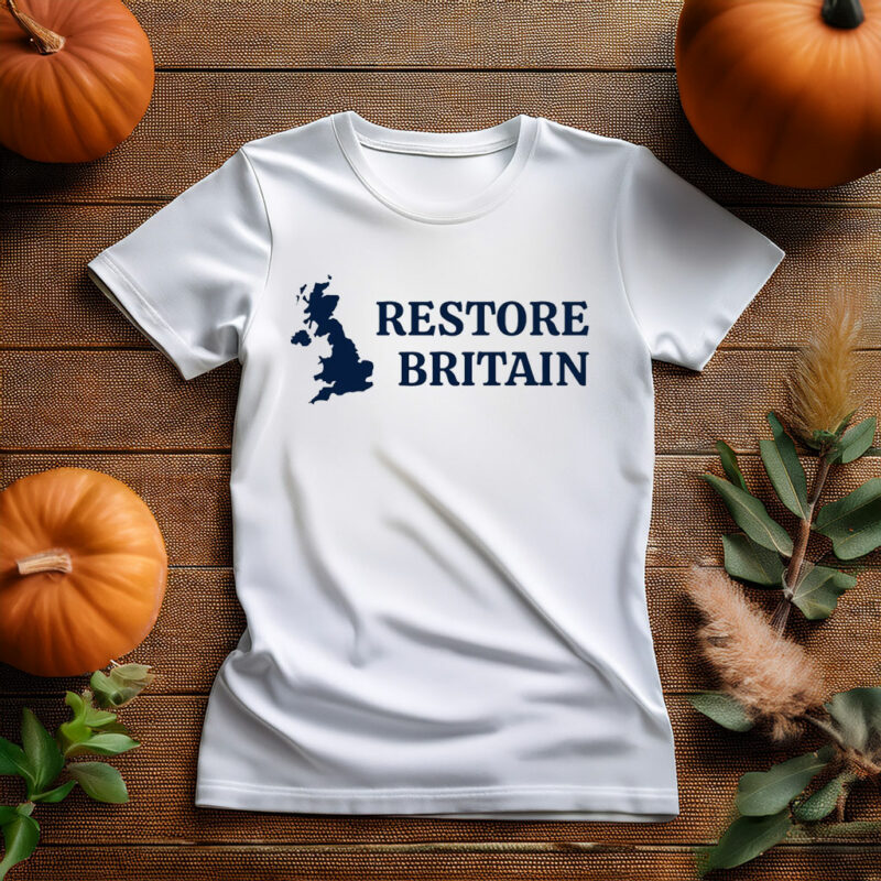 Restore Britain Graphic T-Shirt Unisex Cotton Tee