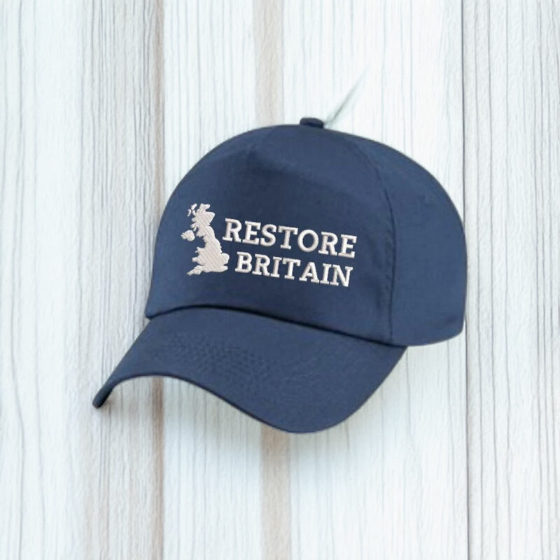 Restore Britain Hat UK Patriotic Embroidery Cap