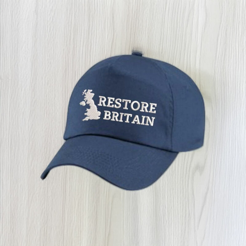 Restore Britain Hat UK Patriotic Embroidery Cap