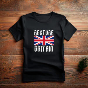 Restore Britain Minimalist Text Shirt UK Tee