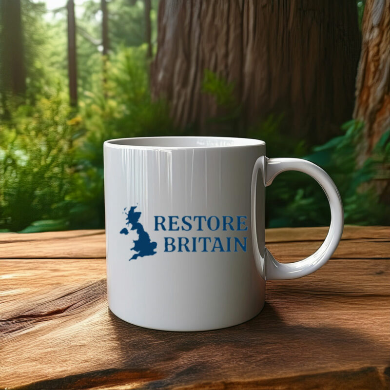 Restore Britain Mug – Bold UK Statement Coffee Cup