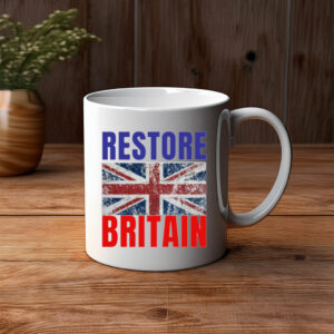 Restore Britain Mug – British Flag Pride Coffee Cup