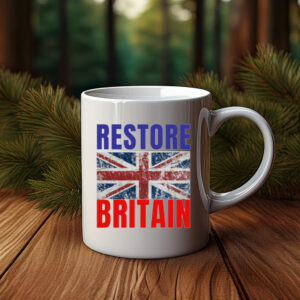 Restore Britain Mug – British Flag Pride Coffee Cup