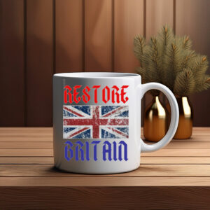 Restore Britain Mug – Classic Union Jack Coffee Cup