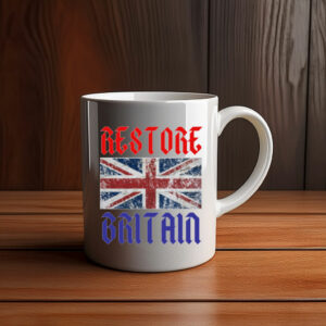 Restore Britain Mug – Classic Union Jack Coffee Cup