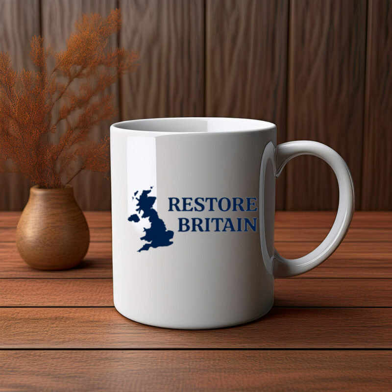 Restore Britain Mug – Strong Political Message Coffee Cup