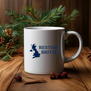 Restore Britain Mug – Strong Political Message Coffee Cup