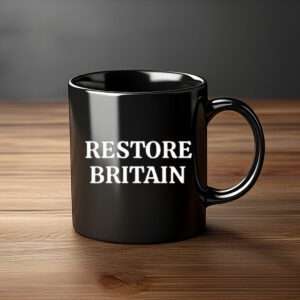 Restore Britain Mug – UK Flag Vintage Coffee Cup