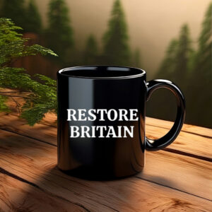Restore Britain Mug – UK Flag Vintage Coffee Cup