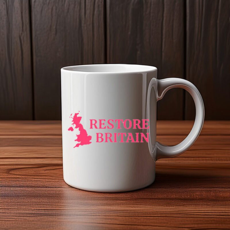 Restore Britain Mug – UK Patriotic Political Coffee Cup