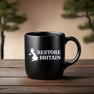 Restore Britain Mug – UK Political Movement Coffee Cup