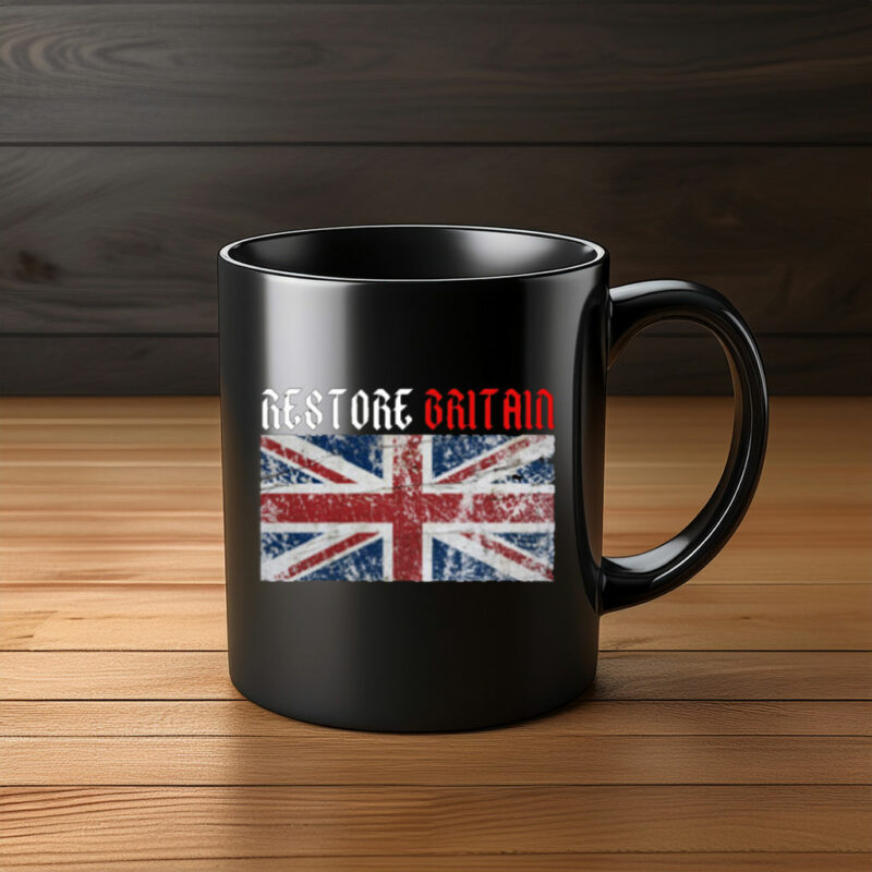 Restore Britain Mug – Union Jack Patriotic Coffee Cup