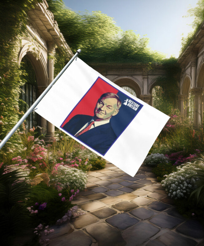 Restore Britain Political Portrait Flag