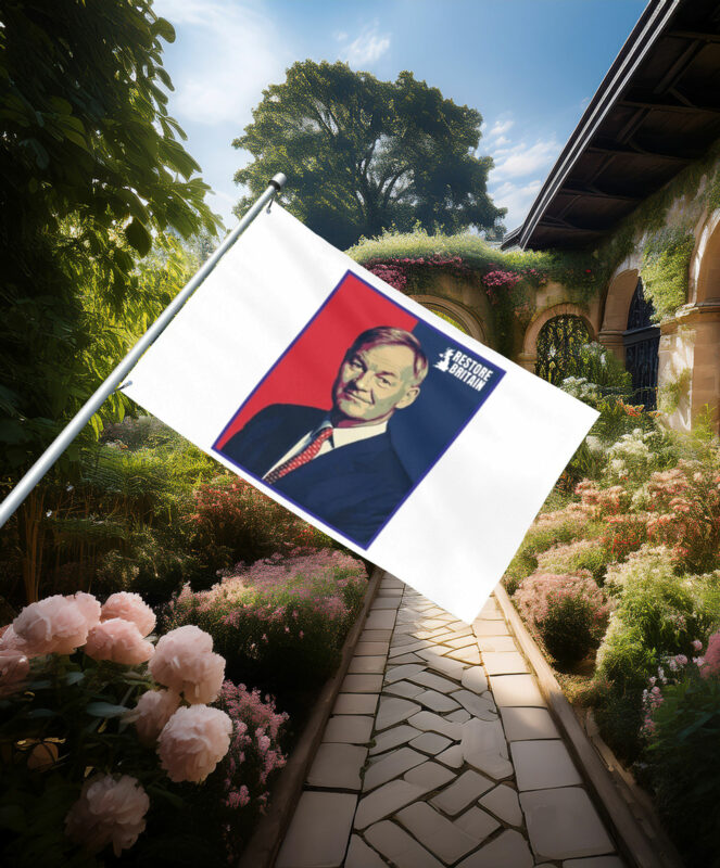 Restore Britain Political Portrait Flag