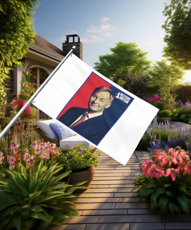 Restore Britain Political Portrait Flag