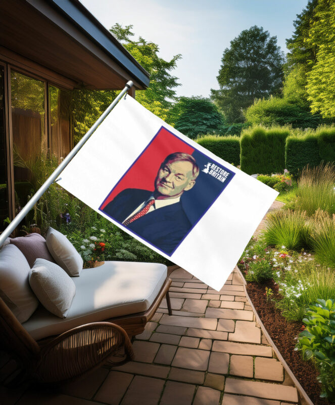 Restore Britain Political Portrait Flag