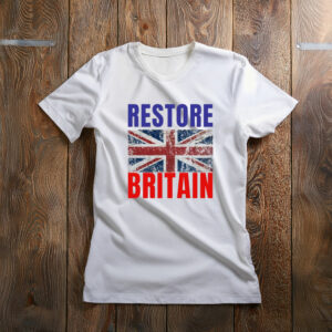 Restore Britain Retro Style British Graphic T-Shirt