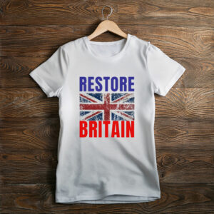 Restore Britain Retro Style British Graphic T-Shirt