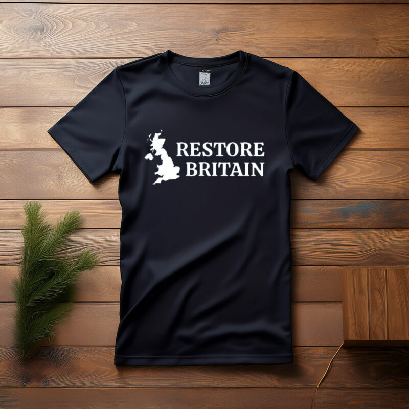 Restore Britain Shirt Gift for UK Patriot Graphic Tee