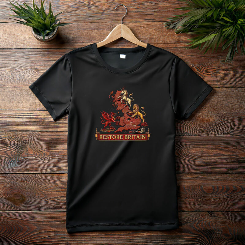 Restore Britain Shirt Patriotic UK Graphic Tee