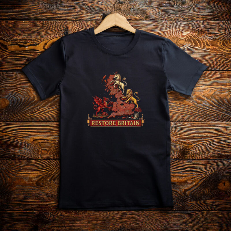 Restore Britain Shirt Patriotic UK Graphic Tee
