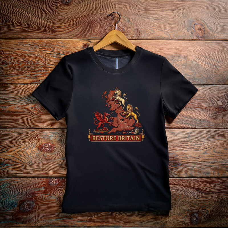 Restore Britain Shirt Patriotic UK Graphic Tee