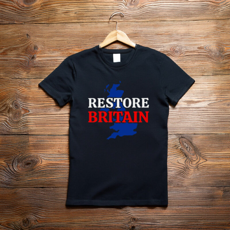 Restore Britain Shirt UK Culture Pride Graphic Tee