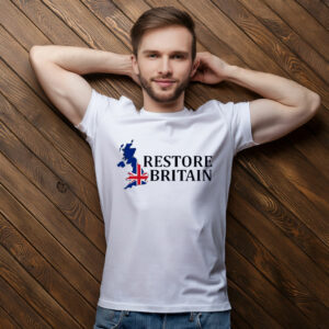 Restore Britain T-Shirt UK Heritage Graphic Shirt