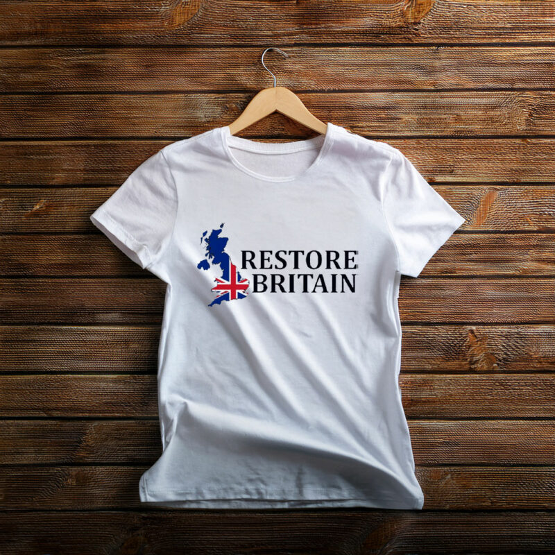 Restore Britain T-Shirt UK Heritage Graphic Shirt