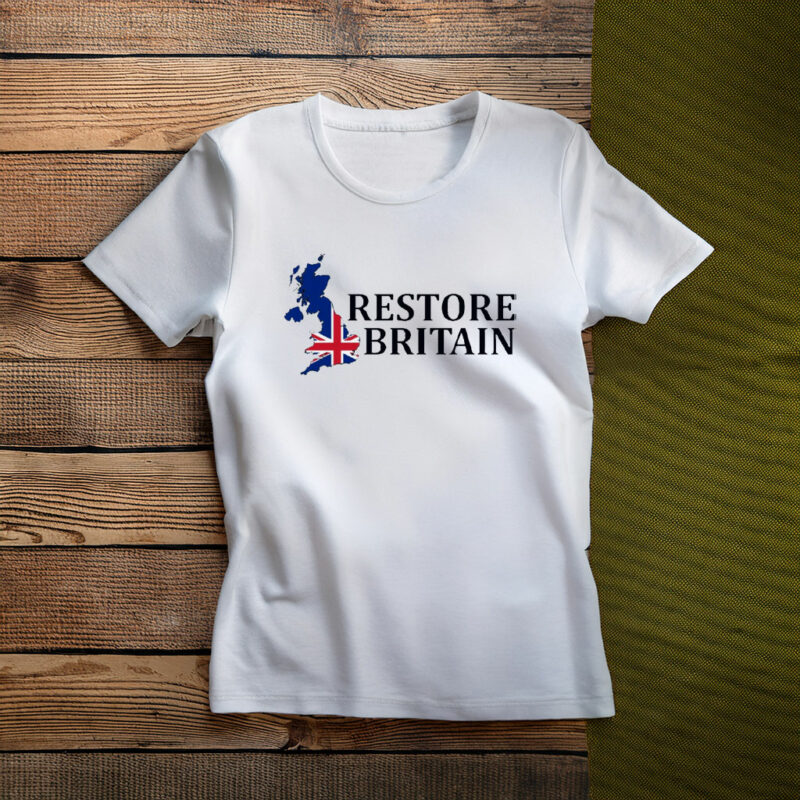 Restore Britain T-Shirt UK Heritage Graphic Shirt